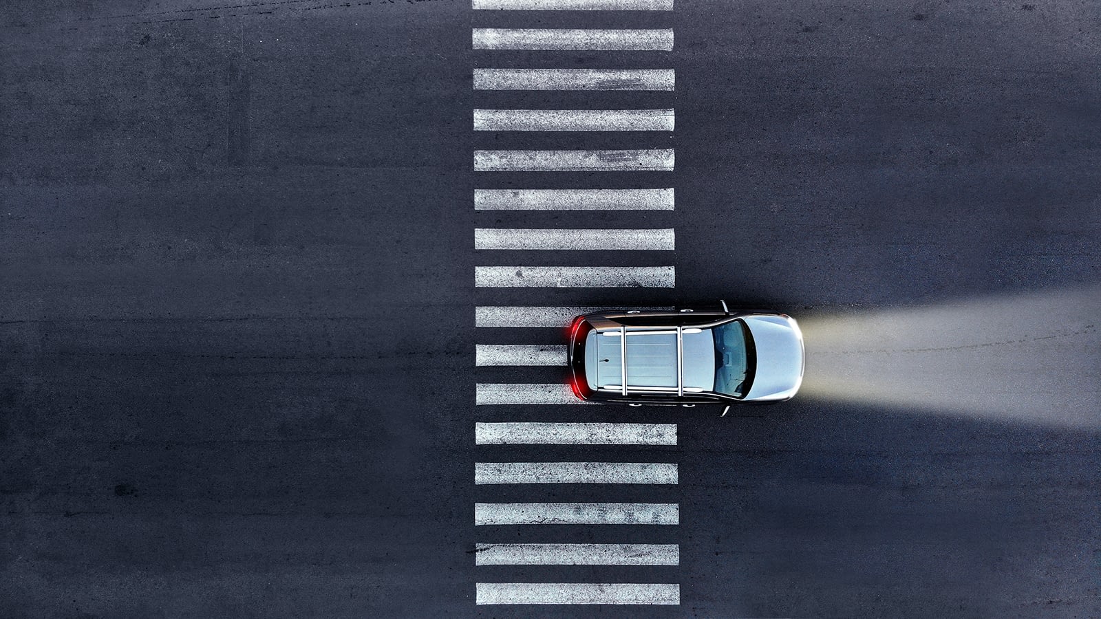 Car in Crosswalk