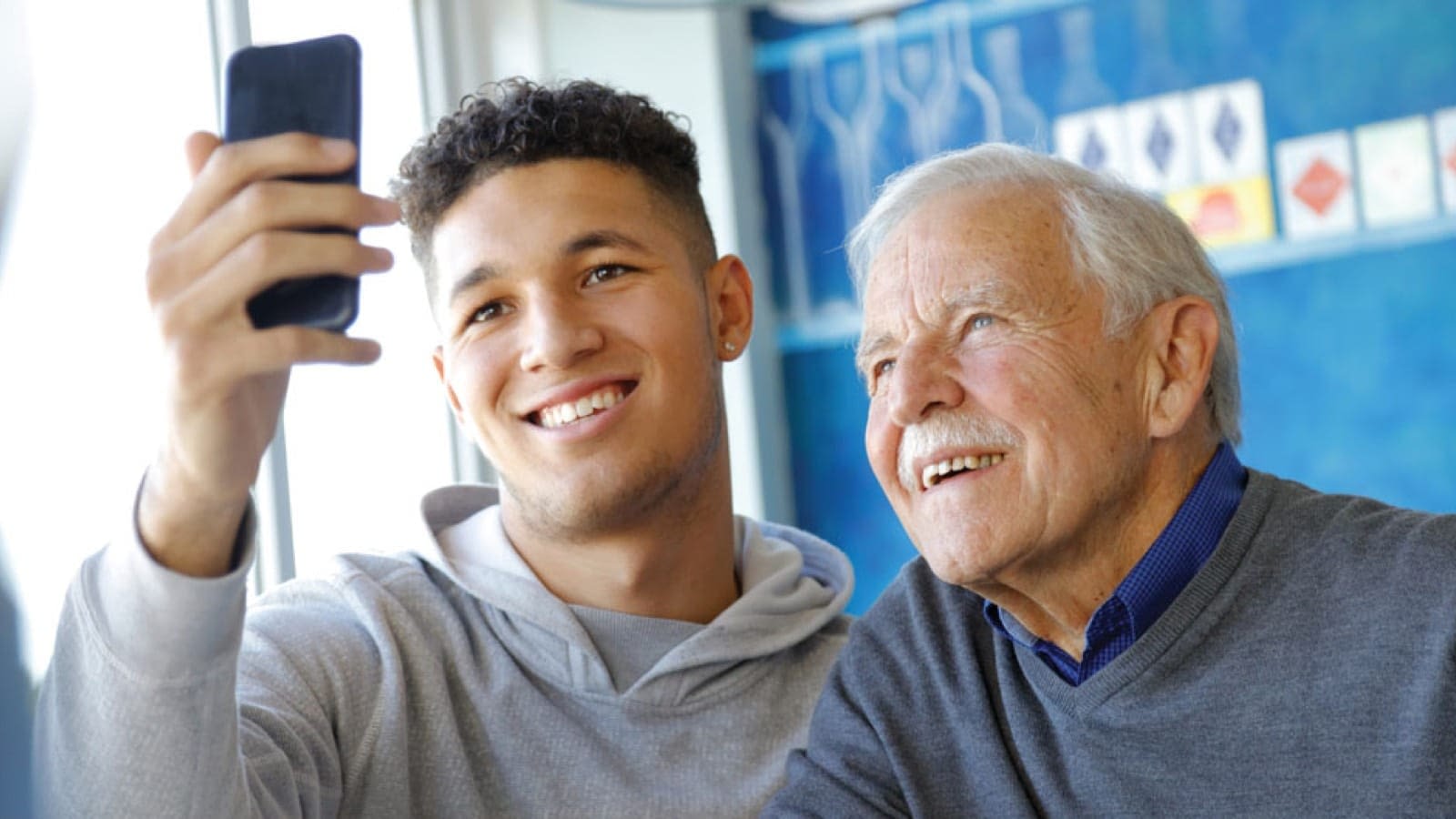 Grandfather and grandson Grandfather and grandson