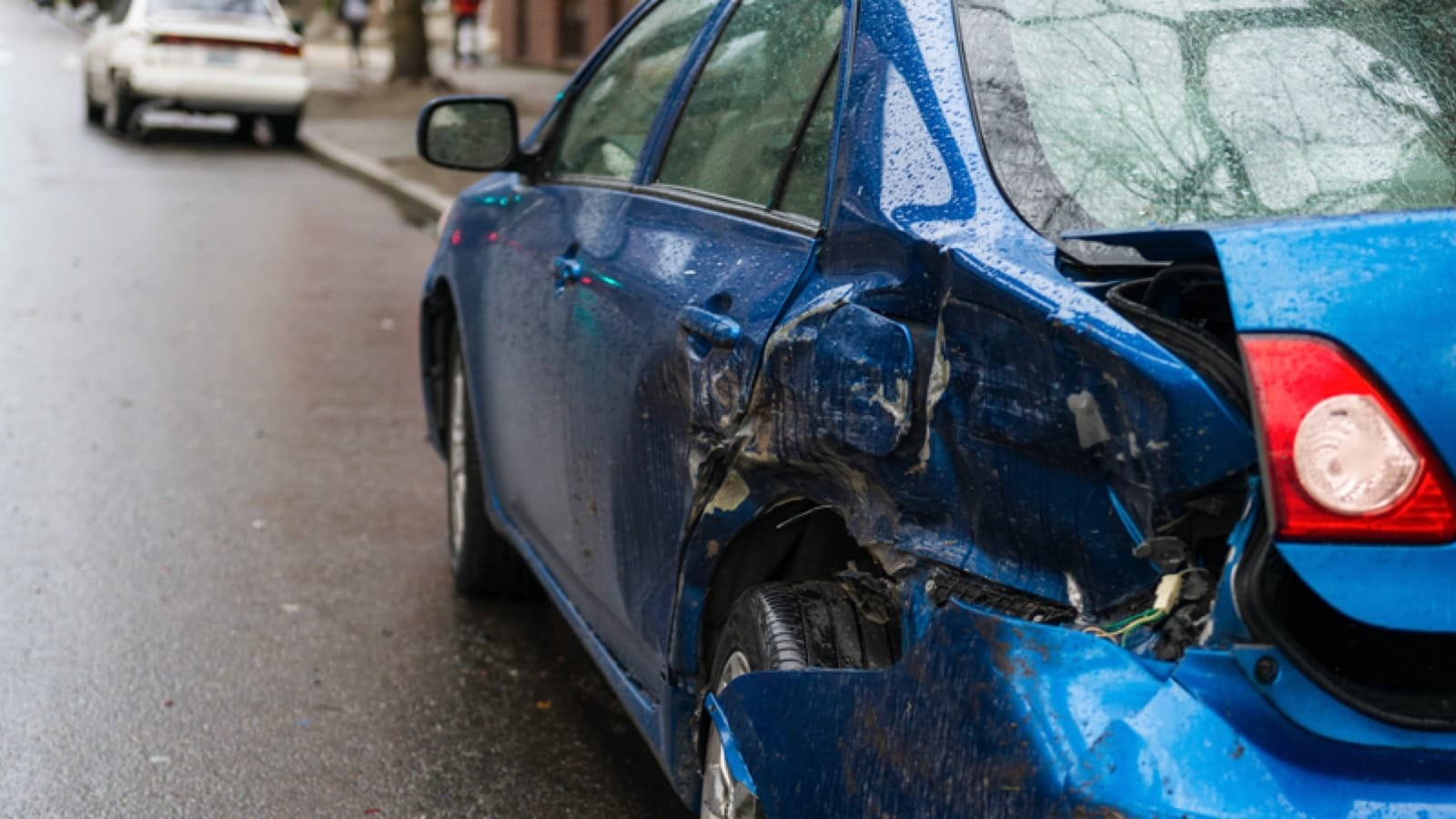 Damaged car