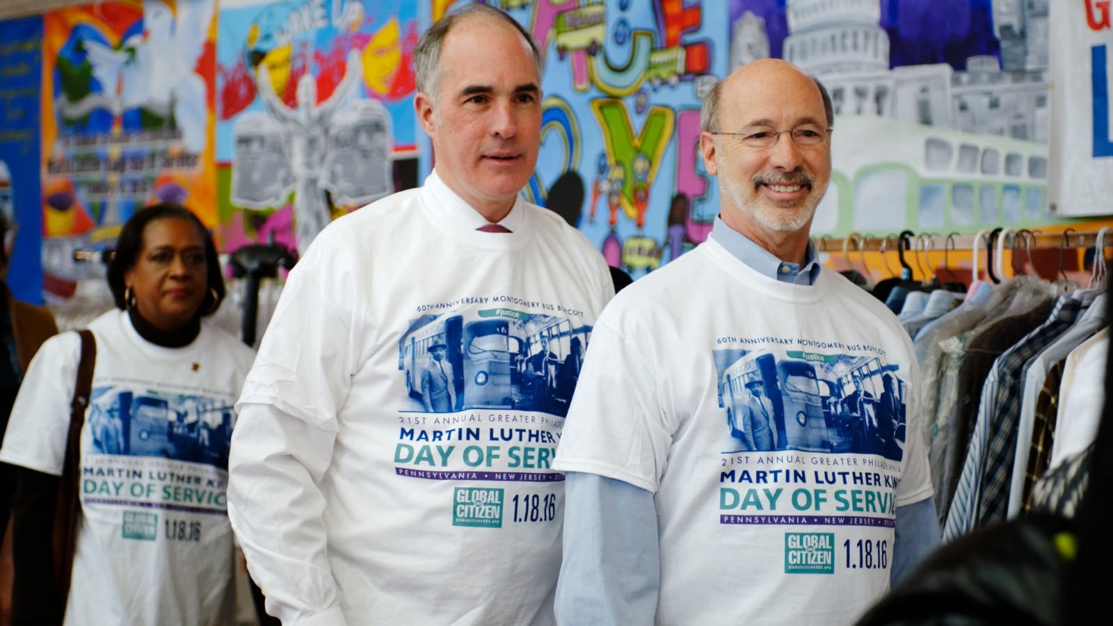 Group of people volunteering in honor of MLK Day