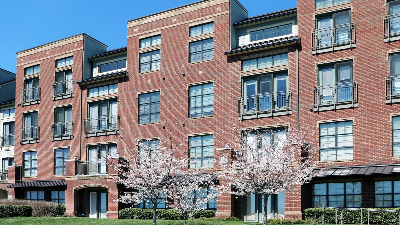 Loft Apartments Brick loft-style apartments