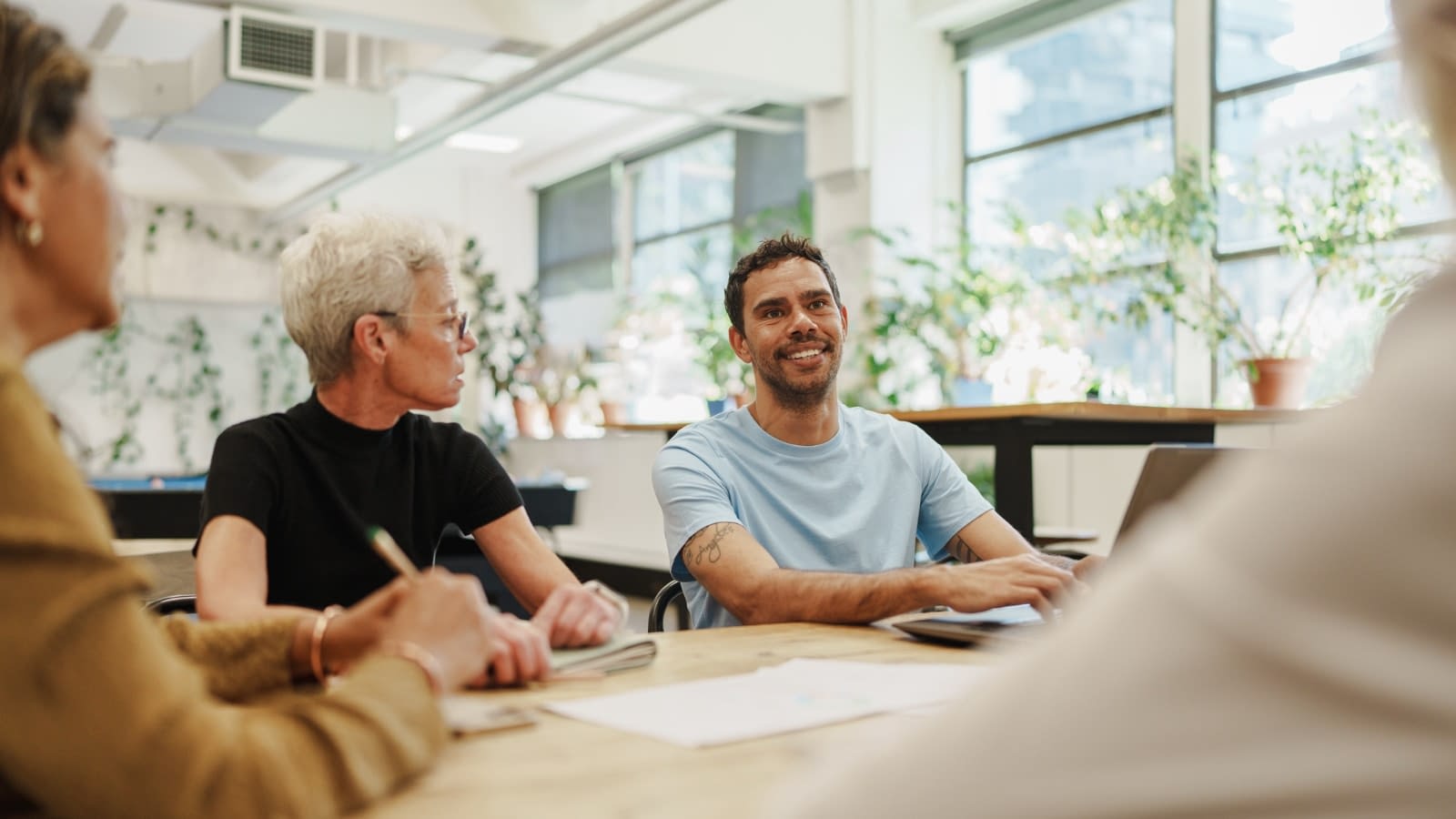 Jan 28 blog office team in meeting