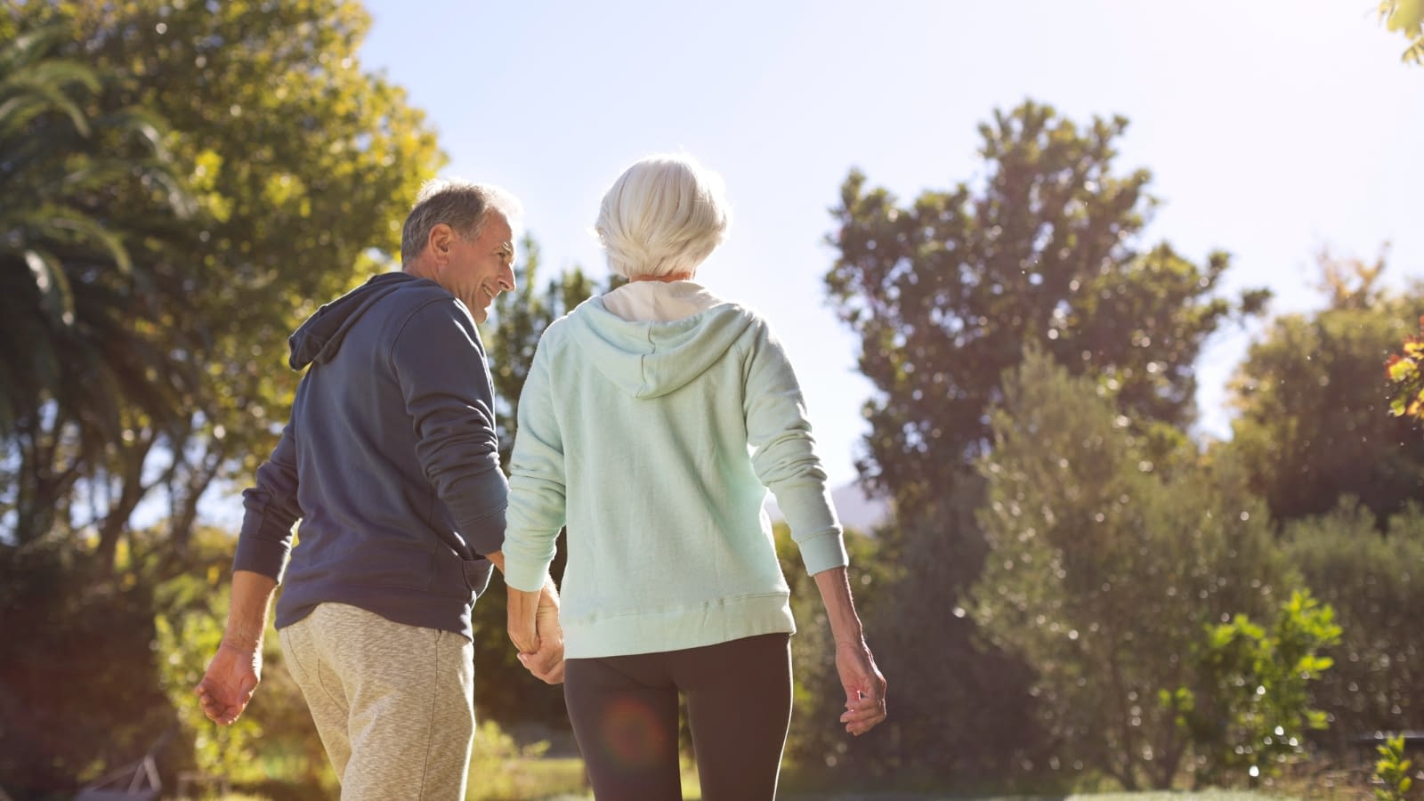 June 6 blog Senior couple taking walk outside together