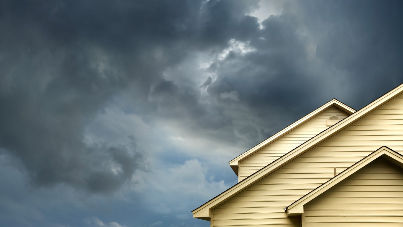 storm over house