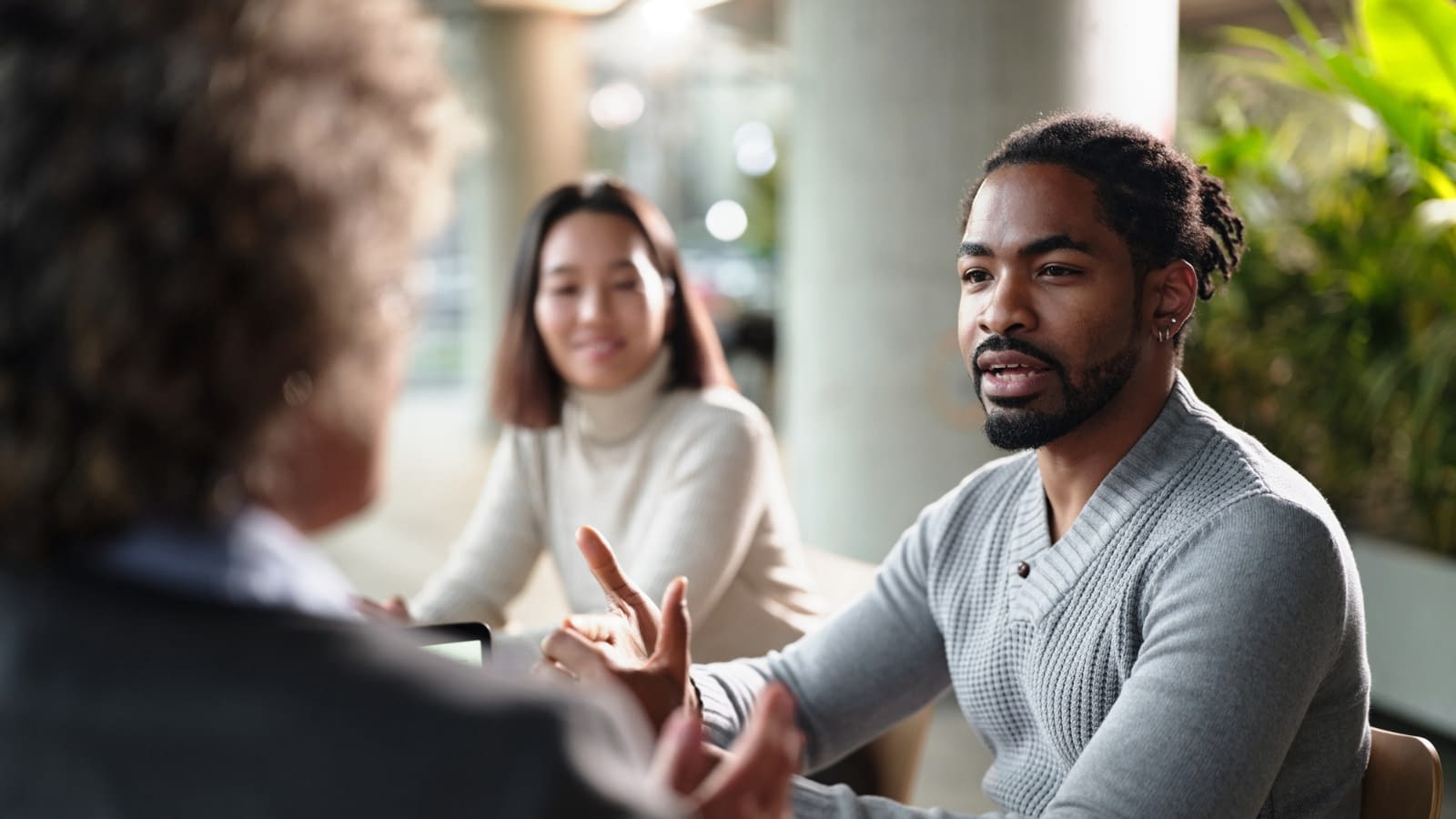March 22 blog Couple talking to insurance agent