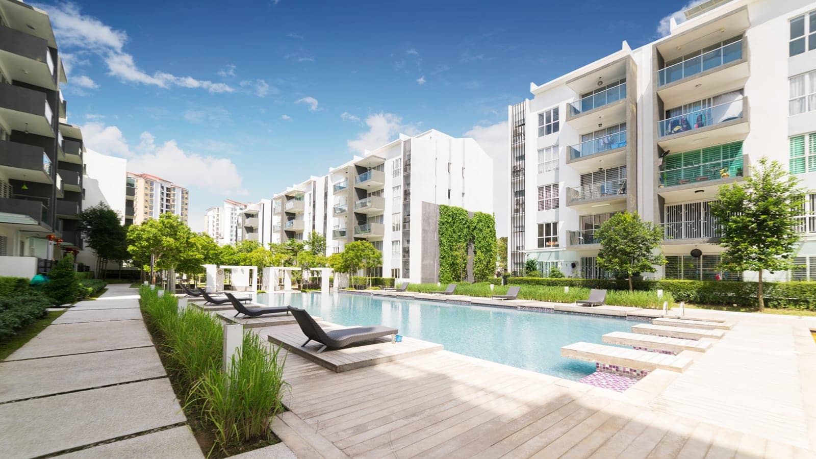 Luxury apartment complex