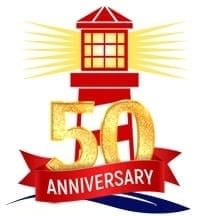 Olsommer Clarke 50th Anniversary logo