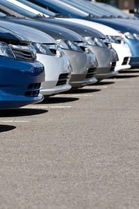 Cars at a dealership