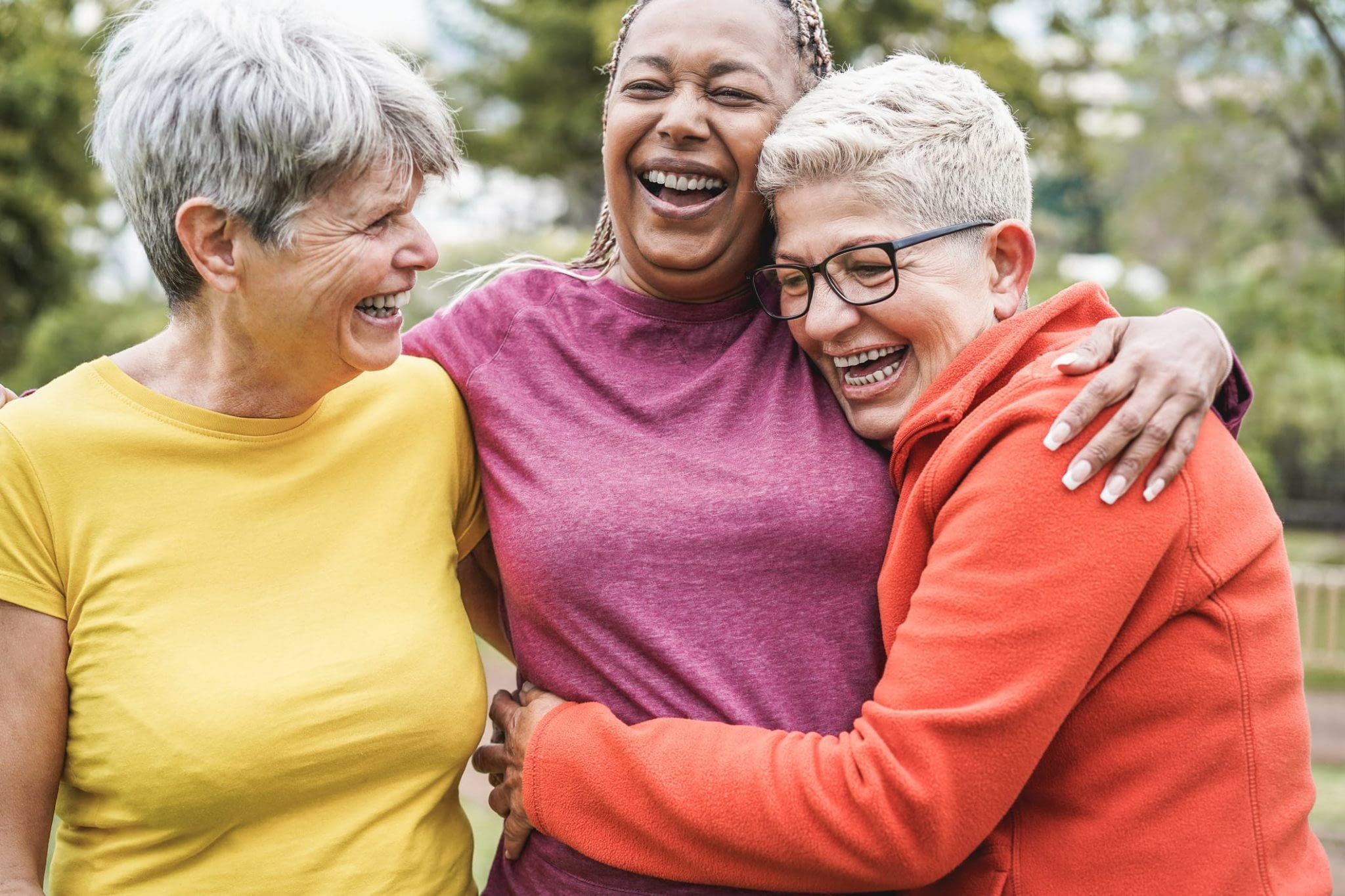 Senior Women Laughing Together