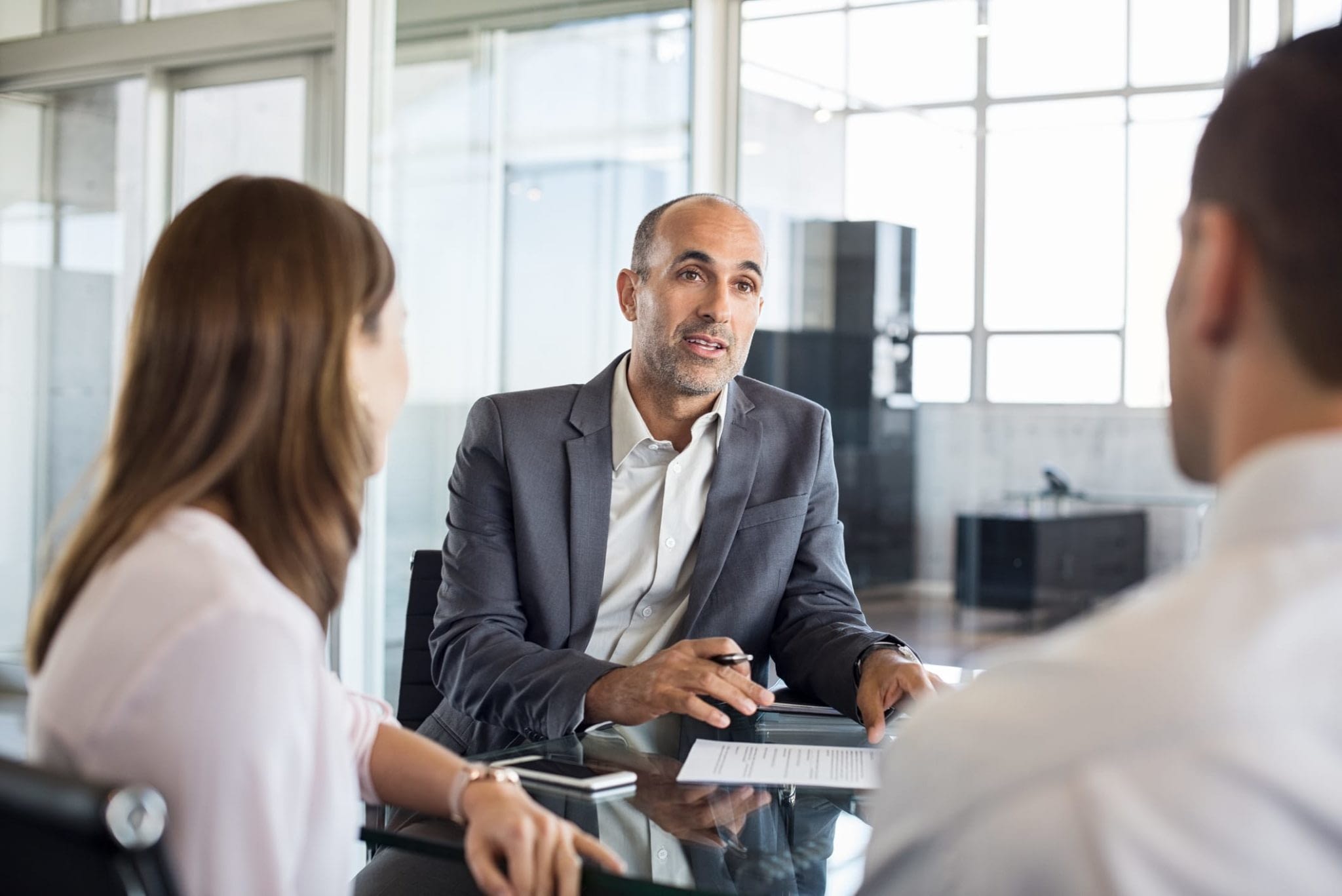 Advisor Speaking With Clients