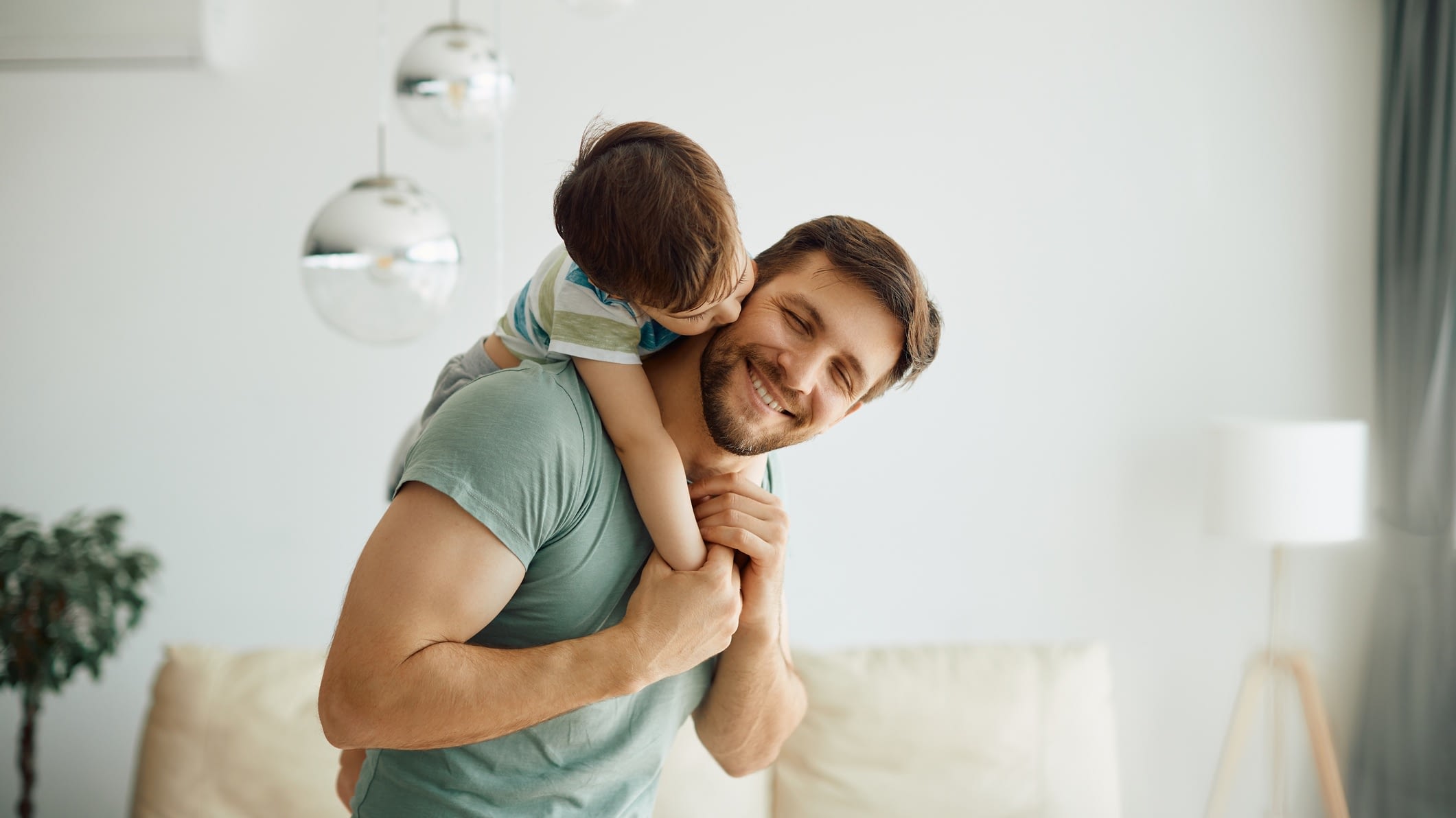 Father and Son playing together