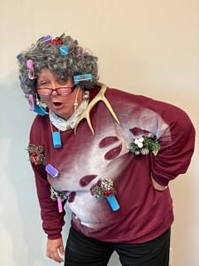 Grandma got run over by a reindeer costume