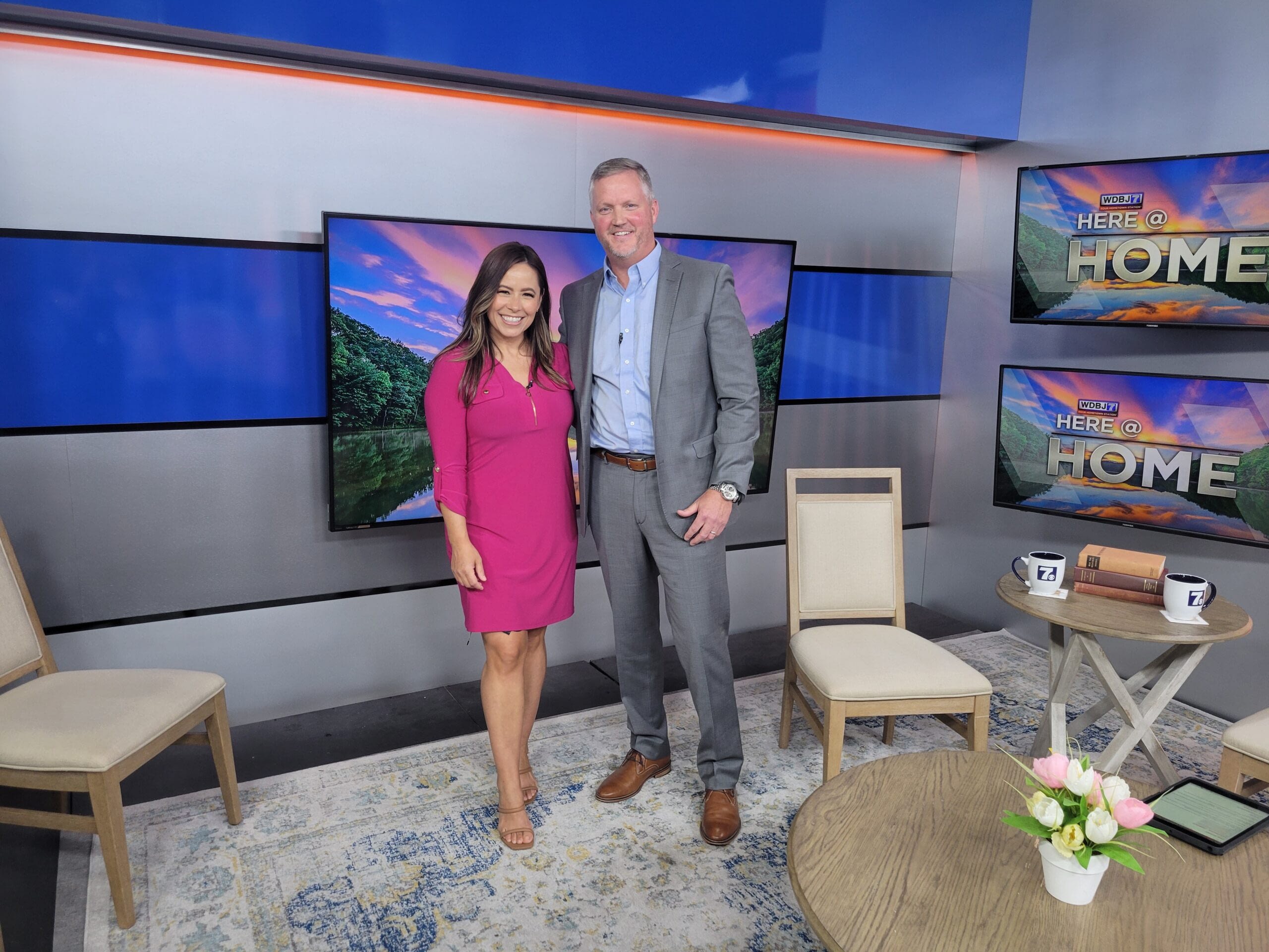 Melissa Gaona with Scottie Wyatt at WDBJ7