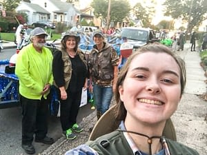 JP Wolfe getting ready for the Carlisle Halloween parade