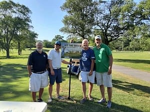 Lincoln Oaks General Manager Bob Seymour, Erie agents Mike Kadich Jr & Mike Kadich Sr., Lincoln Oaks owner Mark Haines