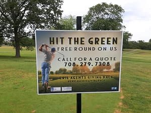 ERIE Agents Giving Back Campaign sign