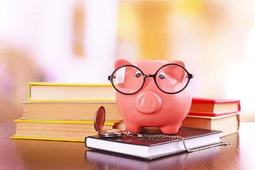 Piggy bank with good financial literacy