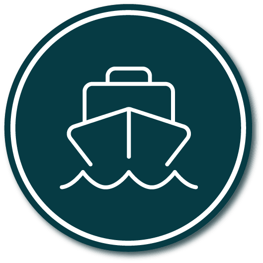 boat shadow boat icon