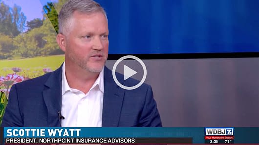 Scottie Wyatt of Northpoint Insurance Advisors on WDBJ7 in Roanoke Va