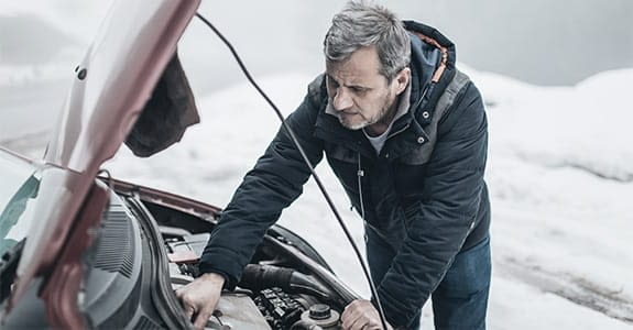 car breakdown on the road