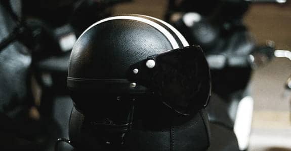 Black Motorcycle Helmet