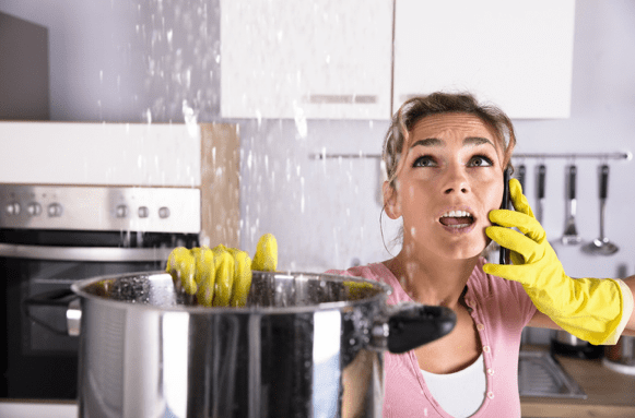 water leaking in home