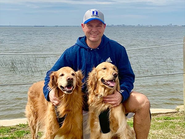 Ridpath owner with his dogs