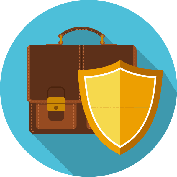 briefcase and shield icon