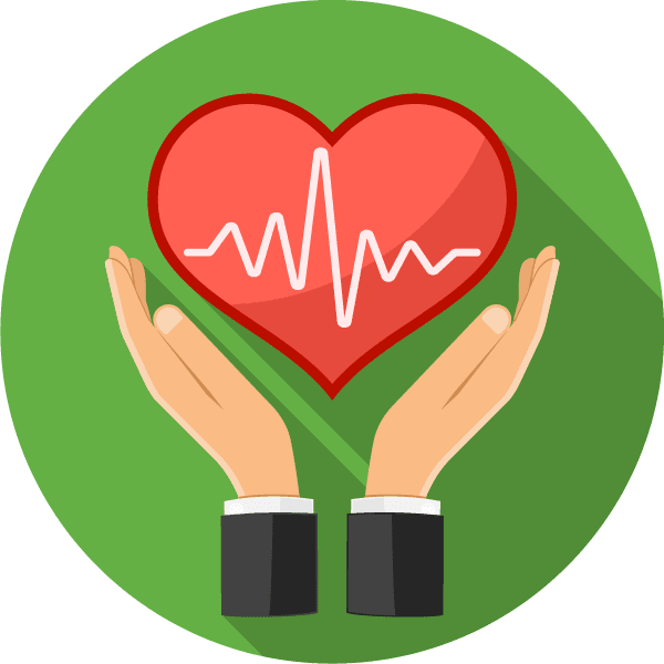 heart and hands icon