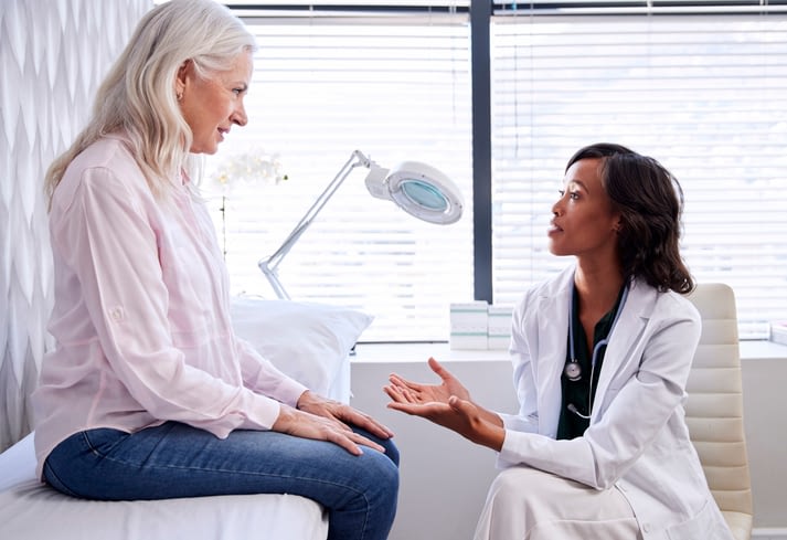 Woman In Consultation With Female Doctor