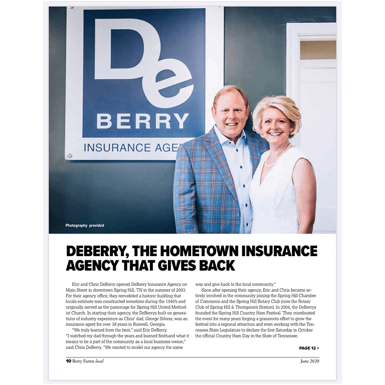 DeBerry Insurance Agency Featured!