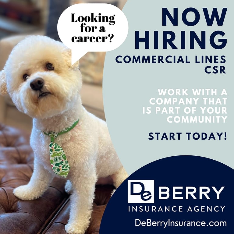 Now Hiring Commercial Lines CSR
