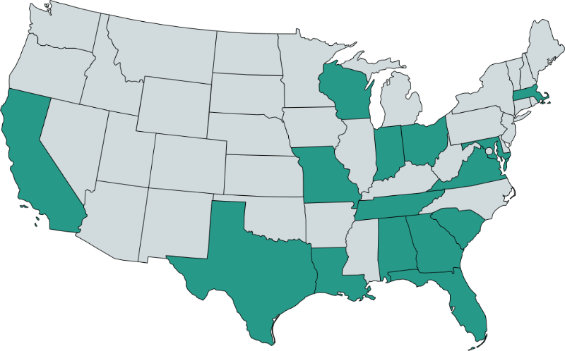 Health Meets Wealth Insurance Licensed States Map