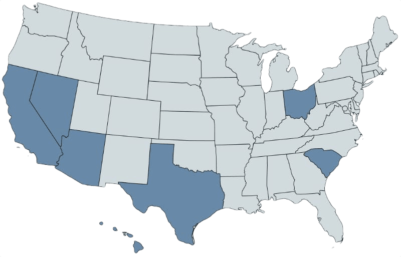 MEA & Associates Insurance Services licensed states map