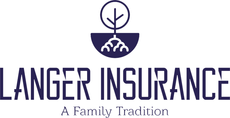 Langer Insurance purple logo