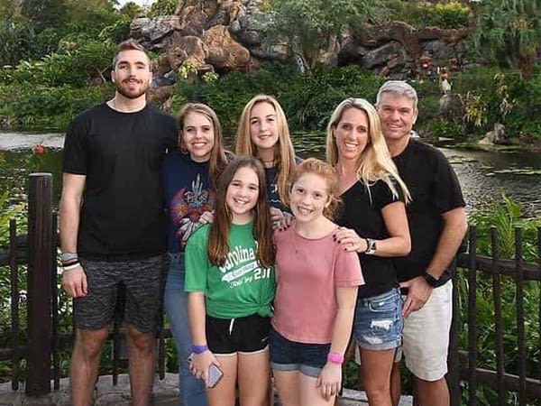 Family photo at disney