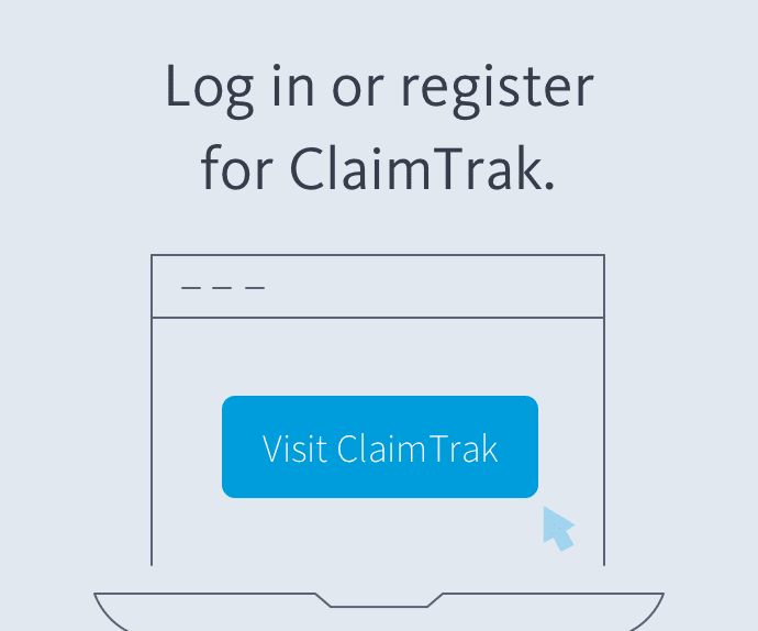 ClaimTrak login or register graphic